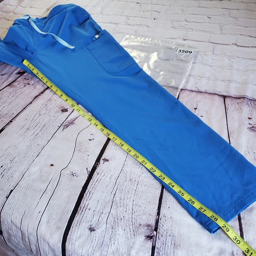 Figs Technical Collection Blue Scrub Pants Straight-Leg TW2000 R Size Medium